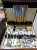 A CASED CANTEEN OF CUTLERY (UNCHECKED)