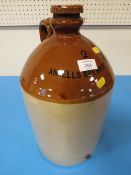 AN ANSELLS BREWERY STONE WARE FLAGON