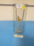 A MURANO PAGNIN & BON ETCHED AND GILDED ART GLASS VASE