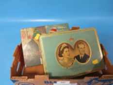 A VINTAGE BLACK CAT CIGARETTES TOBACCO TIN PLUS TWO OTHERS