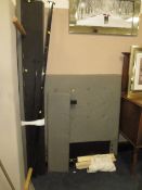 A MODERN UPHOLSTERED SINGLE BED FRAME