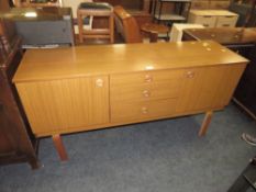 A MID CENTURY SCHREIBER SIDEBOARD W-150 CM AND LOOSE LEG
