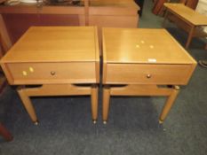 A PAIR OF MID CENTURY 'E. GOMME' FOR G-PLAN BEDSIDE DRAWERS
