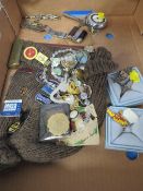 A COLLECTION OF ENAMEL BADGES ETC