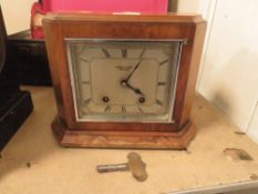 A VINTAGE SWINDEN & SONS MANTLE CLOCK A/F