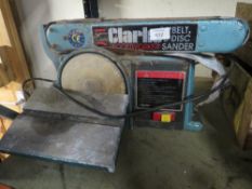 A CLARKE BELT AND DISC SANDER