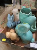 A SMALL TRAY TO INCLUDE SYLVAC CERAMICS