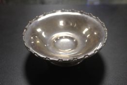 A HALLMARKED SILVER BON BON DISH