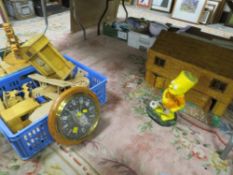 A QUANTITY OF SCRATCH BUILT MATCH STICK MODEL ETC TO INCLUDE DOLLS HOUSE, AIRPLANES ETC