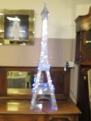 A LIGHT-UP SILVER EIFFEL / BLACKPOOL TOWER H-152 CM