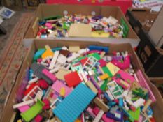 TWO TRAYS OF LEGO PIECES