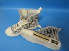 A PAIR OF REPLICA B23 CHRISTIAN DIOR STYLE BOOT TRAINERS