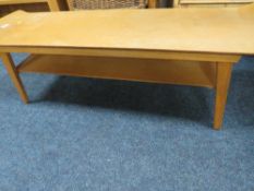 A MID CENTURY LONG COFFEE TABLE A/F