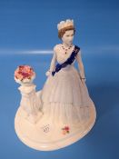 A COALPORT A GOLDEN JUBILEE CELEBRATION FIGURE