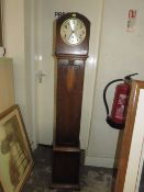 AN OAK GRANDMOTHER CLOCK