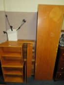 A MID CENTURY 'TAPLEY' TEAK MODULAR BOOKCASE A/F