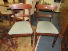 A PAIR OF ROSEWOOD CHAIRS