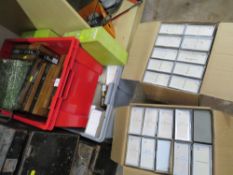 A LARGE SELECTION OF COLOUR FILM SLIDES TO INCLUDE NAUTICAL AND WAR SHIPS, PLUS A BOXED MITRE SAW