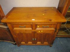 A MODERN SMALL CHERRY SIDEBOARD W-102 CM