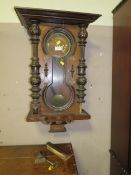 A 'DOG BONE' SMALL VIENNA WALLCLOCK A/F