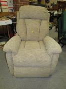 AN ELECTRIC RISE/RECLINE ARMCHAIR
