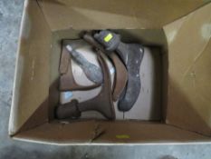 A BOX OF SHOE LASTS (CAST IRON)
