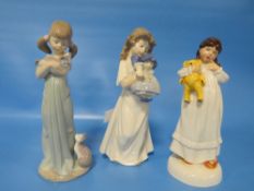 THREE FIGURINES CONSISTING OF ROYAL DOULTON 
