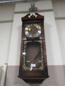 A MODERN ACCTIM WALLCLOCK, RECTANGULAR MIRROR AND BAROMETER (3)