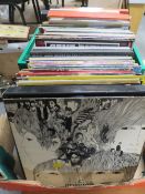 TWO TRAYS OF LP RECORDS TO INCLUDE THE BEATLES AND ELVIS