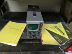 A HEATHKIT SERVICE OSCILLOSCOPE - MODEL OS-2 PLUS MANUALS