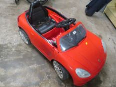 A PORSCHE SIT & RIDE CHILDRENS TOY CAR - NO CHARGER