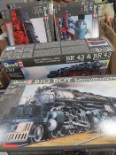 SIX BOXED REVELL MODEL TRAIN KITS, 1:87 SCALE 02157, 02160, 02162, 02170, 02161, 02165