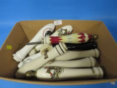 A SELECTION OF VINTAGE BEER PULL HANDLES
