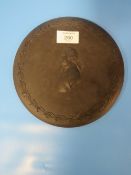 A WEDGWOOD BLACK BASALT PLAQUE