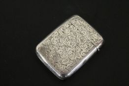 A HALLMARKED SILVER VESTA