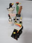 A COLLECTION OF CARLTON WARE STYLE BREWERY FIGURE GUINNESS AND BULMERS (6)
