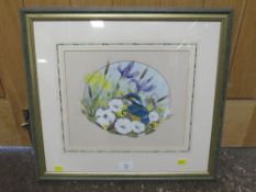 KEITH JOHNSON - A FLORAL STILL LIFE WATERCOLOUR