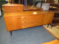 A MID-CENTURY TEAK SIDEBOARD W-162 CM