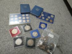 A SMALL QUANTITY OF COLLECTORS COINS