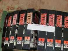 A TRAY CONTAINING 9 FOLDERS 