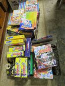 TWO BOXES OF TOYS TO INCLUDE AMAZING MARBLES