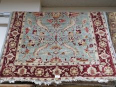 A SMALLER 20TH CENTURY KILIM WOOLLEN RUG