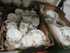 TWO TRAYS OF WEDGWOOD BEACONSFIELD TEA/DINNER WARE A/F SPOUT OF TEAPOT BROKEN