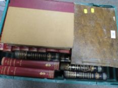 A COLLECTION OF ASSORTED WAVERLEY BOOKS AND VINTAGE POSTCARD ALBUM