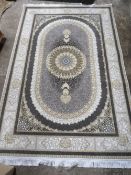 A MODERN EASTERN SILK RUG 150 X 225 CM