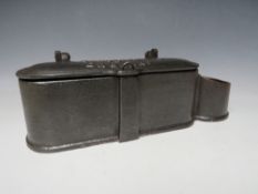 A VINTAGE BAMFORDS CAST TOOL BOX No. 8762, L 40 cm