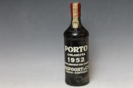 1 BOTTLE OF NIEPOORT & CA.LDA PORTO COLHEITA 1952 PORT, very top shoulder