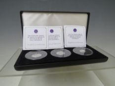 JUBILEE MINT 2022 PLATINUM SOVEREIGN THREE COIN SET