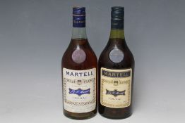 2 VINTAGE BOTTLES OF MARTELL THREE STAR COGNAC