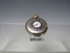 CHARLES FRODSHAM - SILVER HALF HUNTER POCKET WATCH - LONDON 1882, Dia. 4 cm